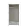 Premier Collection Whitby Scandi Oak & Warm Grey Double Wardrobe