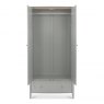 Premier Collection Whitby Scandi Oak & Warm Grey Double Wardrobe