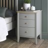 Premier Collection Whitby Scandi Oak & Warm Grey 3 Drawer Nightstand