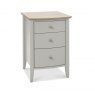 Premier Collection Whitby Scandi Oak & Warm Grey 3 Drawer Nightstand