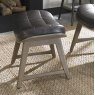 Vintage Weathered Oak Footstool - Old West Vintage