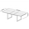 Signature Collection Tivoli Weathered Oak 6-8 Dining Table