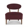 Signature Collection Margot Casual Chair - Crimson Velvet Fabric
