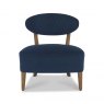 Signature Collection Margot Casual Chair - Dark Blue Velvet Fabric