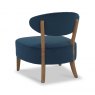 Signature Collection Margot Casual Chair - Dark Blue Velvet Fabric