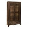 Premier Collection Lyon Walnut Double Display Unit