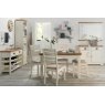 Premier Collection Provence Two Tone Dining Set 'A' - Table & 4 Slatted Chairs