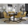 Gallery Collection Lewis - Mustard Velvet Fabric with Black Frame (Pair)