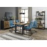 Gallery Collection Lewis - Petrol Blue Velvet Fabric with Black Frame (Pair)
