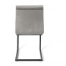 Gallery Collection Lewis - Grey Velvet Fabric with Black Sand Powder Coated Frame (Pair)