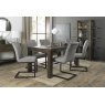 Gallery Collection Lewis - Grey Velvet Fabric with Black Sand Powder Coated Frame (Pair)