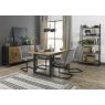 Gallery Collection Lewis - Grey Velvet Fabric with Black Sand Powder Coated Frame (Pair)