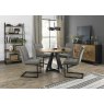 Gallery Collection Lewis - Grey Velvet Fabric with Black Sand Powder Coated Frame (Pair)