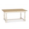 Signature Collection Chartreuse Aged Oak & Antique White Set - 4-10 Table & 6 Mulberry Chairs