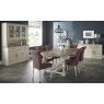 Signature Collection Chartreuse Aged Oak & Antique White Set - 4-10 Table & 6 Mulberry Chairs