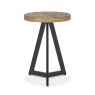 Bentley Designs Ellipse Rustic Oak Lamp Table- front on