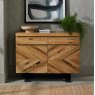 Bentley Designs Ellipse Rustic Oak Narrow Sideboard- feature