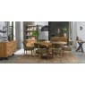 Signature Collection Ellipse Rustic Oak Console Table