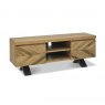 Bentley Designs Ellipse Rustic Oak Entertainment Unit- front angle shot