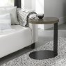 Bentley Designs Ellipse Fumed Oak Sofa Table- feature