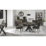 Bentley Designs Ellipse Fumed Oak Sofa Table- 4 seater table and logan old west vintage