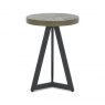 Bentley Designs Ellipse Fumed Oak Lamp Table- front on