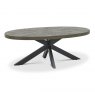 Bentley Designs Ellipse Fumed Oak Coffee Table- front angle shot