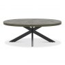 Bentley Designs Ellipse Fumed Oak Coffee Table- front on