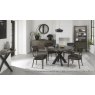 Bentley Designs Ellipse Fumed Oak Coffee Table- 4 seater table and margot old west vintage