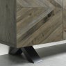 Bentley Designs Ellipse Fumed Oak Narrow Sideboard- feature legs