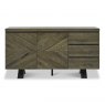 Bentley Designs Ellipse Fumed Oak Wide Sideboard- front on