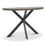 Bentley Designs Ellipse Fumed Oak Console Table- front angle shot