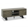 Bentley Designs Ellipse Fumed Oak Entertainment Unit- front angle shot