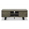 Bentley Designs Ellipse Fumed Oak Entertainment Unit- front on