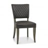 Bentley Designs Logan Fumed Oak Upholstered Chair- Old West Vintage- front angle shot