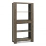 Bentley Designs Logan Fumed Oak Open Display Unit- front angle shot