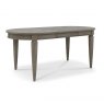 Bentley Designs Monroe Silver Grey 4-6 Seat Extending Dining Table- front angle extended