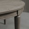 Bentley Designs Monroe Silver Grey 4-6 Seat Extending Dining Table- table leg