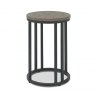 Bentley Designs Monroe Silver Grey Side Table- front angle