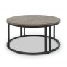 Bentley Designs Monroe Silver Grey Coffee Table- front angle