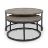Bentley Designs Monroe Silver Grey Nest of Coffee Table- front on