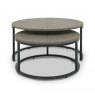 Bentley Designs Monroe Silver Grey Nest of Coffee Table- front on 2