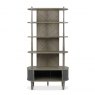 Bentley Designs Monroe Silver Grey Open Display Unit- open