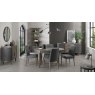 Bentley Designs Monroe Silver Grey Open Display Unit- lifestyle dining