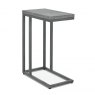 Bentley Designs Renzo Zinc & Dark Grey Sofa Table - front angle shot