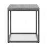 Bentley Designs Renzo Zinc & Dark Grey Side Table - front on