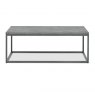 Bentley Designs Renzo Zinc & Dark Grey Coffee Table - front on