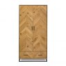 Bentley Designs Riva Rustic Oak double wardrobe - front on