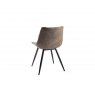 Gallery Collection Seurat - Tan Faux Suede Fabric Chairs with Sand Black Powder Coated Legs (Pair)