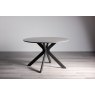 Gallery Collection Hirst Grey Painted Tempered Glass 4 Seater Dining Table with Grey Legs